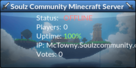 Soulz Community Minecraft Server.